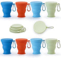 GUANCI Silicone Collapsible Travel Cup Set Silicone Folding Camping Cup by GUANCI