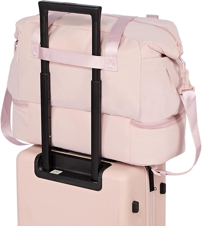 NISHEL Women's 2-in-1 Weekender Duffle Bag, Large Capacity Duffle Bag - Image 6