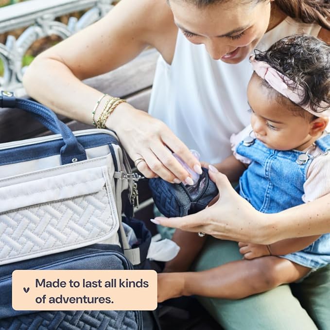 BabbleRoo Diaper Bag Backpack, Unisex Stylish Travel Back Pack Nappy - Image 8