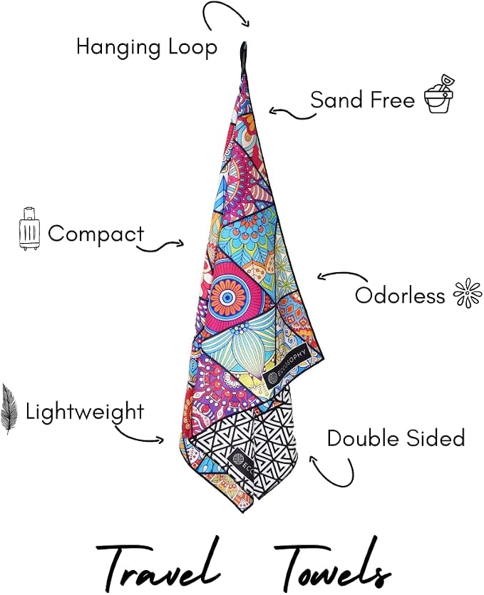 ECCOSOPHY Microfiber Beach Towel - Image 4