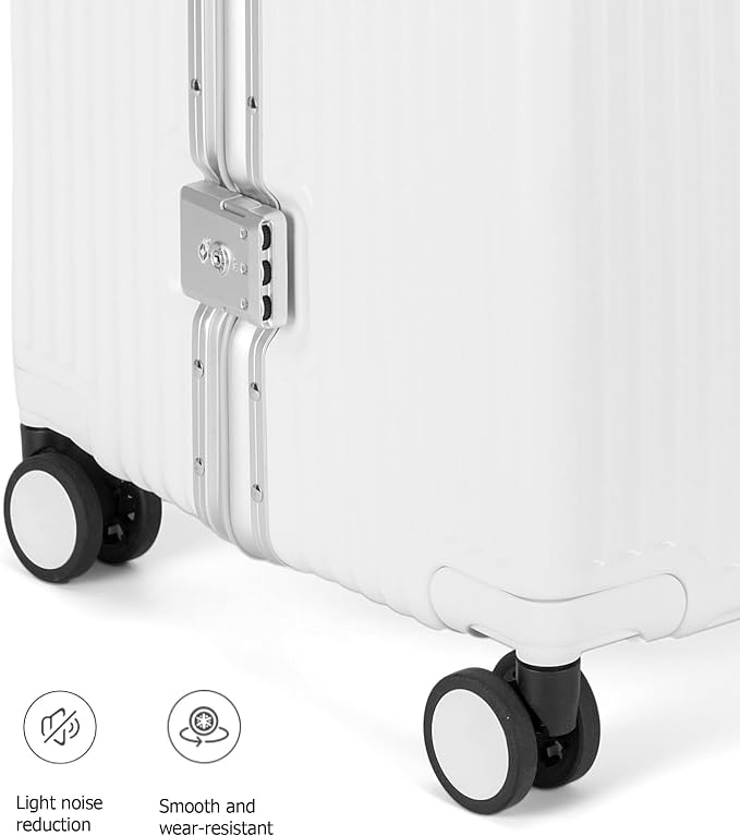 feilario 30in Super Large Captain Aluminum Frame Hardside Spinner Wheels Luggage - Image 7