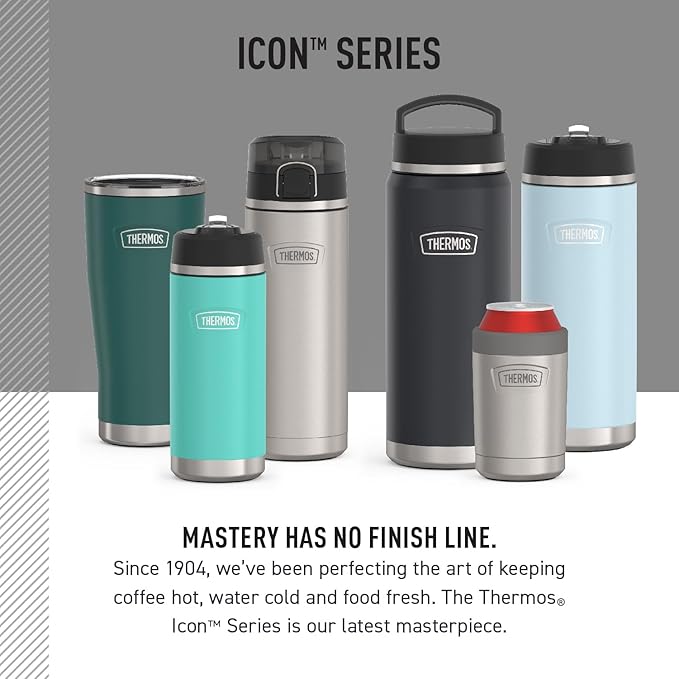 THERMOS ICON SERIES, Stainless Steel Tumbler, Sunset Pink, 16 oz - Image 6