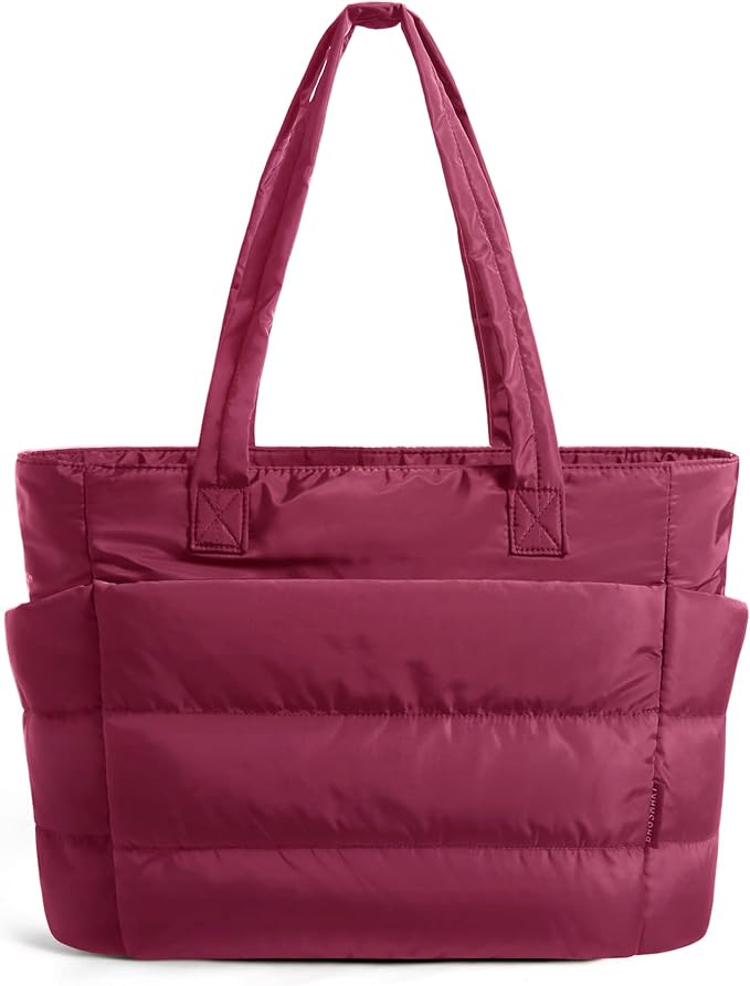 BAGSMART Tote Bag for Women, Lightweight Puffy Tote Bag by BAGSMART