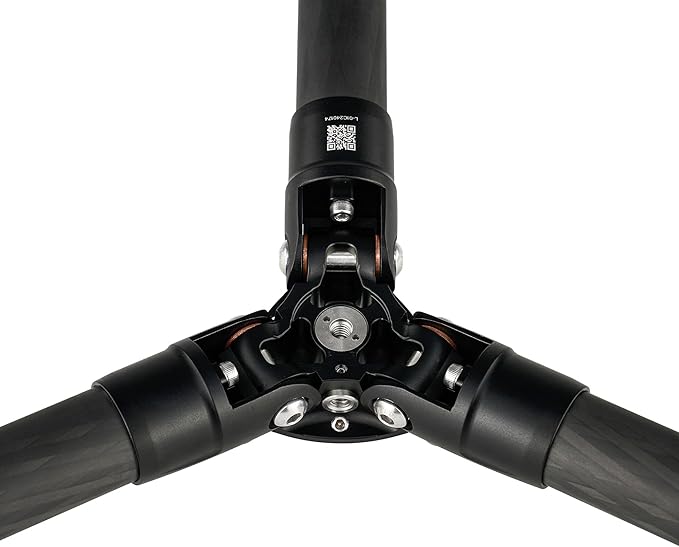 Leofoto 58" Lightweight Carbon Fiber Travel Tripod, Professional Compact Tripod - Image 4