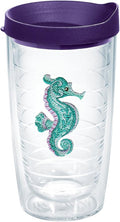 Tervis Purple Teal Seahorse, Clear, 16 oz by TervisTumblerCompany