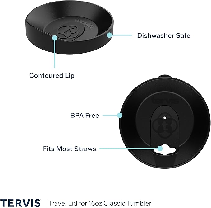 Tervis Clear & Colorful Lidded Made in USA Double Walled Insulated Tumbler Travel Cup Keeps Drinks Cold & Hot, 16oz, Mangrove Green Lid - Image 4