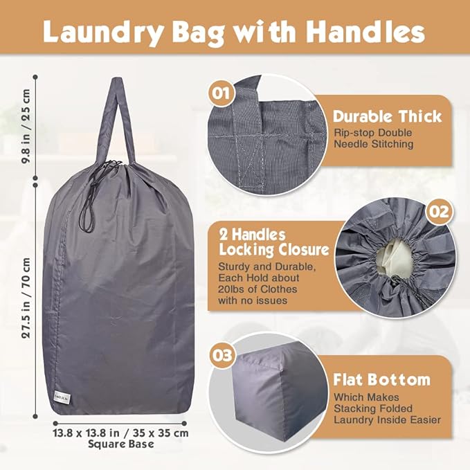 Tear Proof Nylon Laundry Bag - Image 2