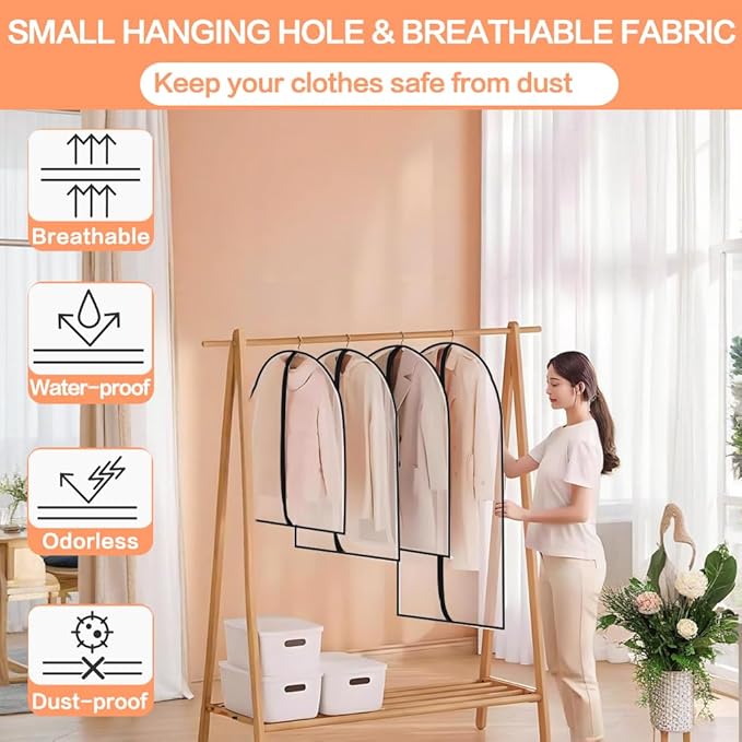 Clear Garment Bags Clothes Covers Clothes Storage Bag Clothes Storage Bag - Image 6