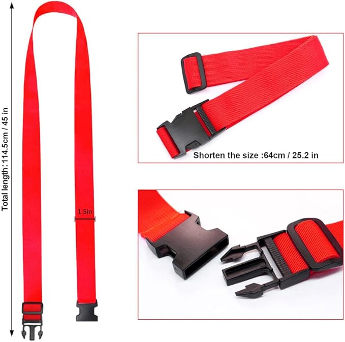 4Pack Luggage Straps for Suitcases, Travel Connector for Carry On Bag, Add Bag - Image 3