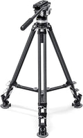 Leofoto LVC-193C Carbon Fiber Twin Leg Video Tripod+BV-15 Fluid Head by Leofoto