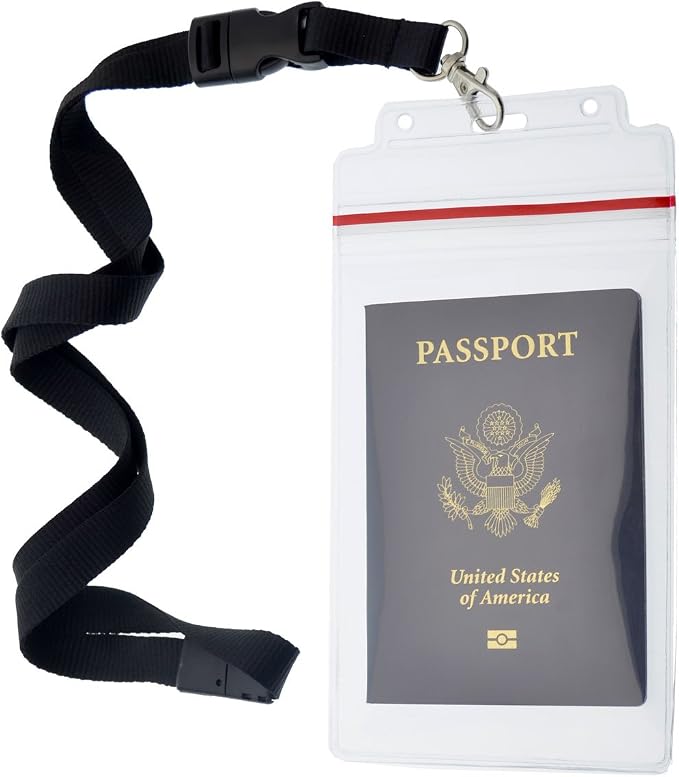 5 Pack - Passport & Vaccination Card Holder - Heavy Duty Waterproof Tear - Image 4