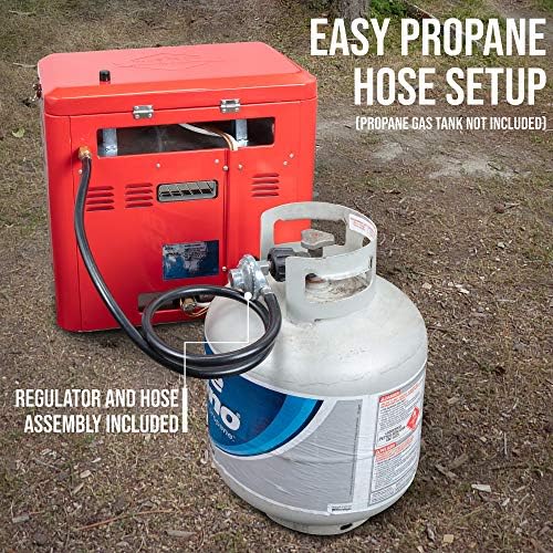 Hike Crew Outdoor Gas Camping Oven w/Carry Bag | CSA Approved Portable Propane-Powered 2-Burner Stove & Oven | Auto Ignition, Overheat Safety Shutoff, Built-In Thermometer | Hose & Regulator Included - Image 6