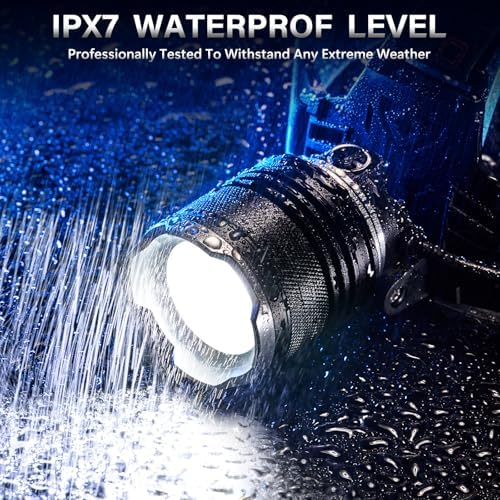 AKNEAR LED Rechargeable Super Bright Headlamp, 99000 High Lumens Head lamp - Image 6