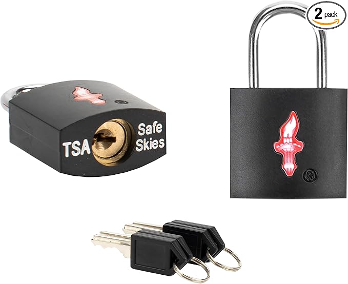 2 Pack TSA Approved Luggage Locks by Colorfullife
