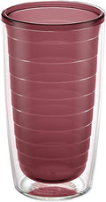 Tervis Clear & Colorful Tabletop Made in USA Double Walled Insulated Tumbler Travel Cup Keeps Drinks Cold & Hot, 16oz, Elderberry Wild by TervisTumblerCompany