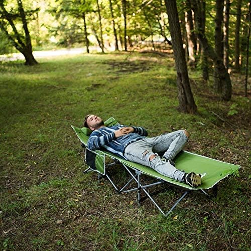 Alpcour Folding Camping Cot – Deluxe Collapsible Single Person Bed in a Bag w/Pillow for Indoor & Outdoor Use – Ultra Lightweight, Comfortable, Heavy Duty Design Holds Adults & Kids Up to 300 Lbs - Image 2