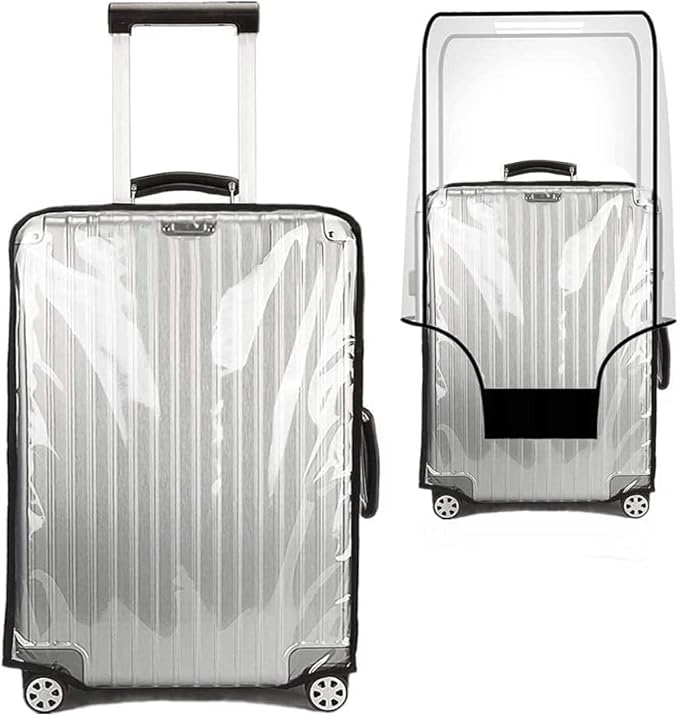 Suitcase Cover for 24" Luggage TSA Approved Clear PVC Thickened Protective - Image 2