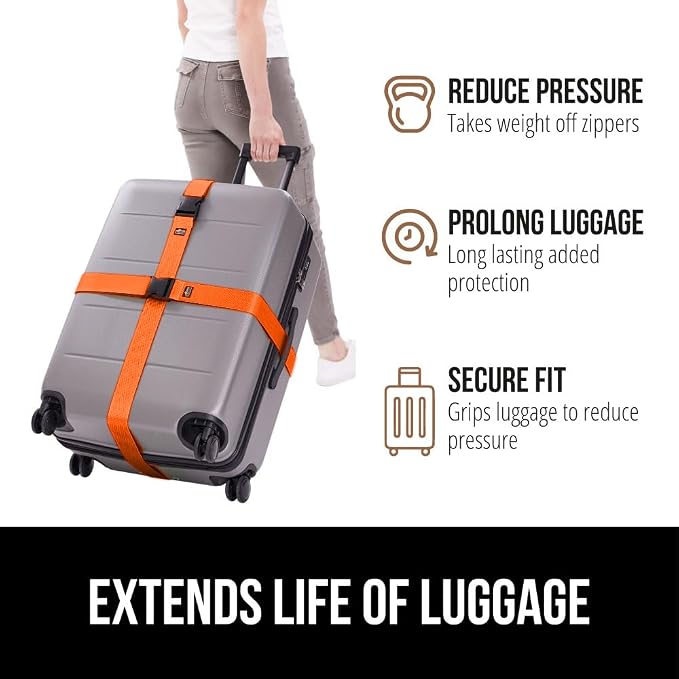 GORILLA GRIP Heavy Duty Adjustable Luggage Straps - Image 5