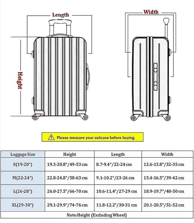 7-Mi Suitcase Cover 3D Print Design Travel Luggage Protector Trolley Case Cover - Image 6