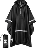 SaphiRose Hooded Rain Poncho Waterproof Raincoat Jacket by SaphiRose