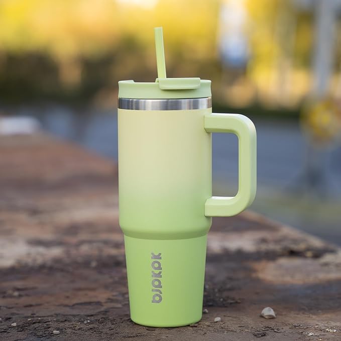 BJPKPK 30 oz Insulated Tumbler With Lid And Straw Stainless Steel Tumblers Cup With Handle For Women And Men,Day And Night - Image 6