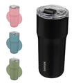 BJPKPK Insulated Tumbler with Lid,24oz Stainless Steel Tumbler,Double Wall Travel Coffee Mug Thermal cup,Keep Drinks Cold and Hot,Black by BJPKPK