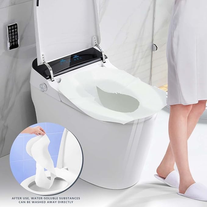 2 Pack Disposable Toilet Seat Covers Flushable Paper Toilet Seat Cover - Image 6
