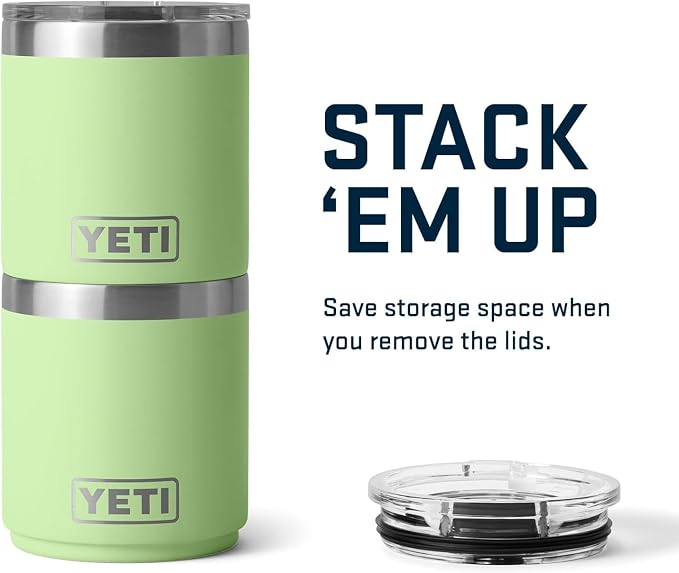 YETI Rambler 10 oz Stackable Lowball 2.0, Vacuum Insulated, Stainless Steel with MagSlider Lid, Key Lime - Image 7