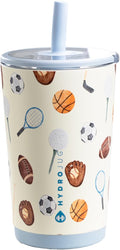 HydroJug Everyday Tumbler 14 oz – Ceramic-Lined Insulated Tumbler with Straw and Soft-Touch Lid, Cup Holder Friendly, Double-Wall Vacuum Insulation, Reusable Travel Cup – Sports by Hydrojug