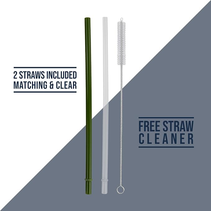 Hogg Big Swig 40 oz Tumbler with Handle and Straw - Hunter Green, 40oz Insulated Stainless Steel, Water Tumbler with Straw, Water Cup with Handle, Versatile Leak Proof Lid - Image 9
