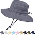 Sun Hat for Men/Women, UPF 50+ Fishing Hat, Waterproof Wide Brim Bucket Hat by Rosoz