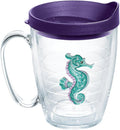 Tervis Tropical Animal Collection Made in USA Double Walled Insulated Tumbler Travel Cup Keeps Drinks Cold & Hot, 16oz Mug, Seahorse by TervisTumblerCompany