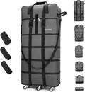 Expandable Foldable Luggage, Rolling Duffle Bag by Gloyuda