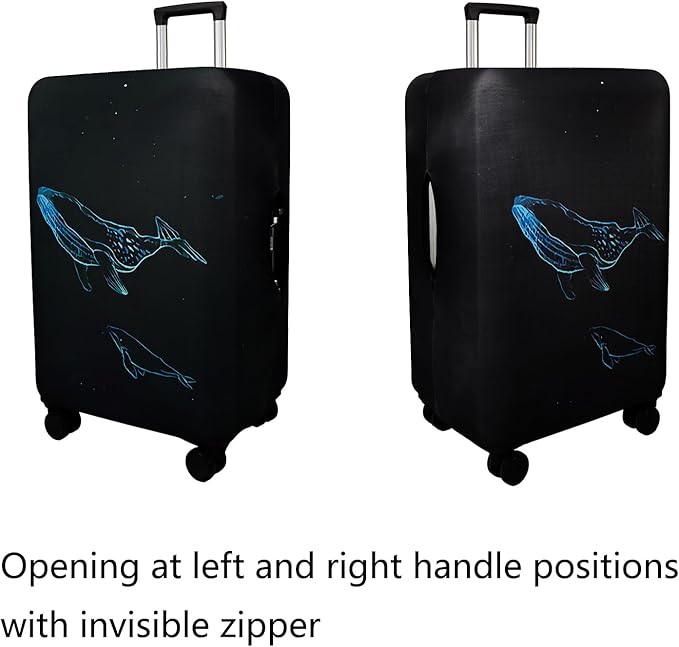 WUJIAONIAO Travel Luggage Cover Spandex Suitcase Protector Washable Baggage - Image 2