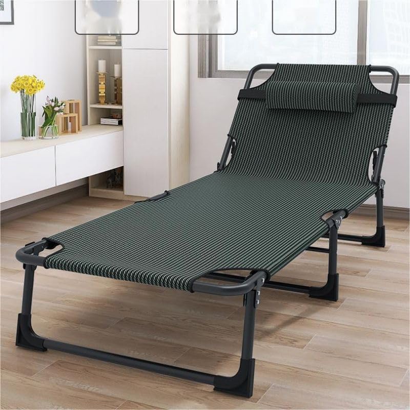 Folding Camping Cot for Adults,Adjustable Sleeping Cot with Mattress - Image 7