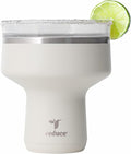 REDUCE Saltini 16 oz Cocktail Tumbler - Insulated Margarita Tumbler with Lid - Keeps Drinks Cold for 10 Hours - 360 Sippable Martini Glass Alternative - Shatterproof, Perfect for Parties - Unbleached by Reduce
