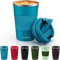 MOMSIV 12oz Travel Mug, Insulated Coffee Cup with Leakproof Lid, Travel Coffee Mug Vacuum Stainless Steel Double Walled Reusable Coffee Cup for Hot and Cold Water Coffee by MOMSIV