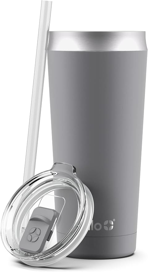Ello Beacon Vacuum Insulated Stainless Steel Tumbler with Slider Lid and Optional Straw - Image 5