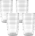 Tervis Clear & Colorful Tabletop 10oz Made in USA Double Walled Insulated Tumbler Travel Cup Keeps Drinks Cold & Hot, 10oz - 4pk, Clear by TervisTumblerCompany