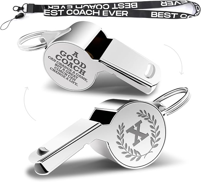 Letters Coach Gifts, Whistle for Coaches, Whistle Emergency, Thank You Coach by fkovcdy