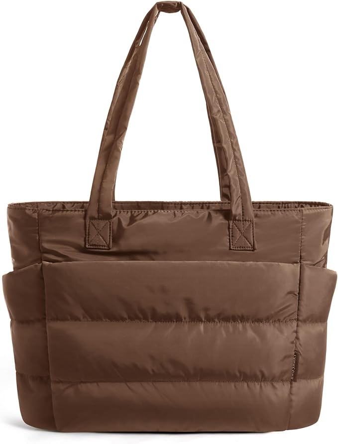 BAGSMART Tote Bag for Women, Lightweight Puffy Tote Bag by BAGSMART