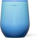 Corkcicle Classic Stemless Wine Tumbler - Keeps Drinks Cold for 6 Hours - Triple-Insulated Stainless Steel - Non-Slip Bottom - Summer Drinkware Gift - Keeps Drinks Ice Cold - 12 oz - Boom Box Blue by Corkcicle