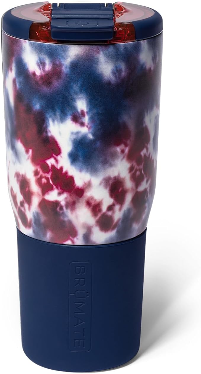 BrüMate Nav 25oz 100% Leak Proof Insulated Travel Tumbler with Magnetic BevLock™ Lid - Double Wall Cup-Holder Friendly Stainless Steel Mug (Star Burst) by Br%C3%BCMate