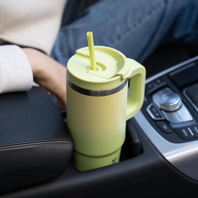 BJPKPK Tumbler With Handle 30 oz Stainless Steel Insulated Tumbler With Lid And Straw For Water Or Ice Coffee,Lavender Green - Image 6