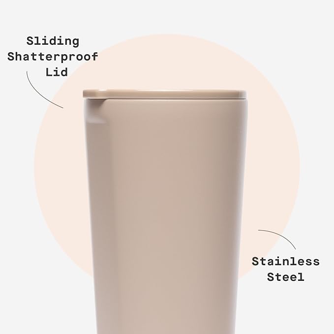 Corkcicle Classic Tumbler - Keeps Drinks Cold for 9 Hours & Hot for 3 - Triple-Insulated Stainless Steel - Holiday Tumbler Gift - 24 oz - Desert - Image 5