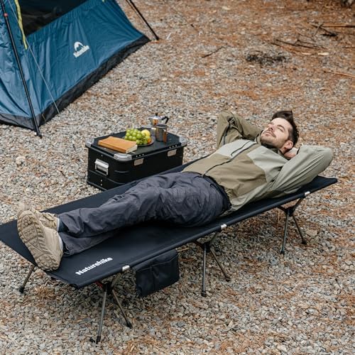 Naturehike ArmyWild Folding Camping Cot, Height Adjustable Ultralight Backpacking Cot, Portable Camping Bed for Camping Hiking Travel Home - Image 3