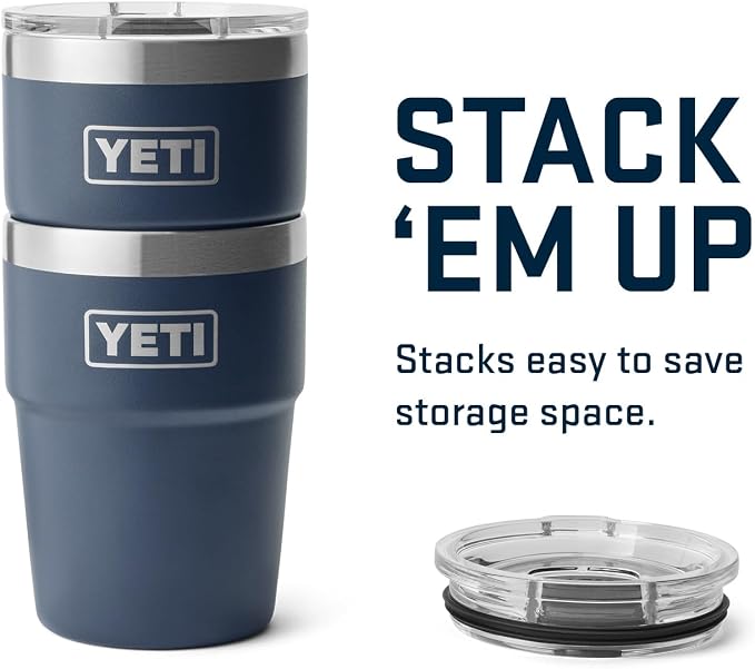 YETI Rambler 16 oz Stackable Tumbler, Vacuum Insulated, Stainless Steel with MagSlider Lid | Stackable, Vacuum Insulated, MagSlider Lid, Stackable, Vacuum Insulated, MagSlider Lid - Image 6