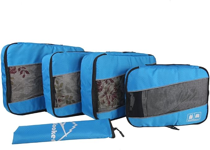 5 Set Packing Cubes for Travel Large Suitcase Luggage Organizer Bags Travel - Image 2