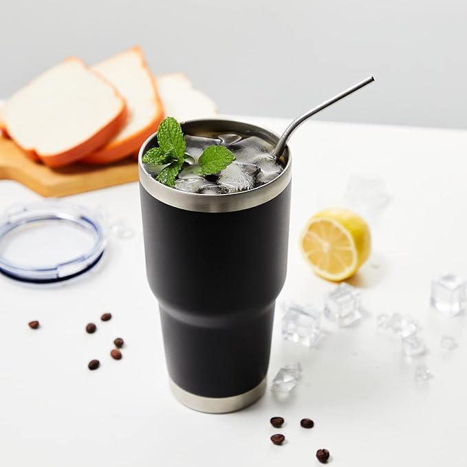 MEWAY 30oz Tumbler Double Wall Vacuum Insulated Travel Mug, Stainless Steel Tumbler with Lid, Durable Powder Coated Insulated Coffee Cup for Cold & Hot Drinks (MIX,8 PACK) - Image 6