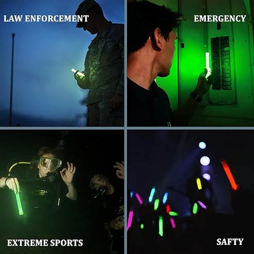 Glow Fever Emergency Safety Military Grade Glow Sticks, Light Up Ultra Bright - Image 5